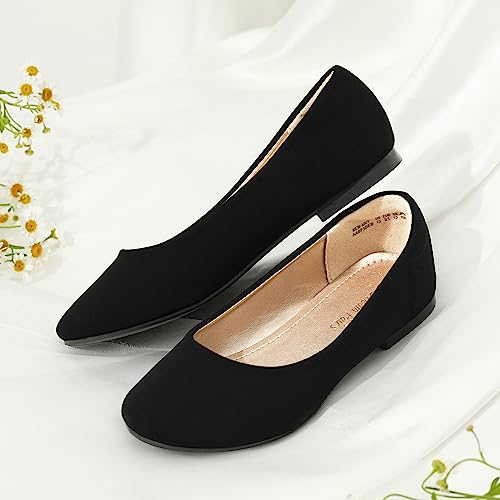 DREAM PAIRS Girls Dress Shoes Slip on Ballerina Flats for Wedding/Party2