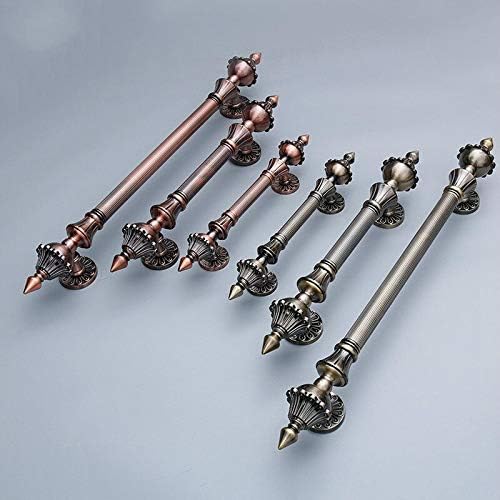 Door Handles Antique Zinc Alloy Multi-Size Handle Door Pull Bronze Gate Hotel Entrance Shopping Mall Door Handle WF - ( Color: A; Size: 440MM )