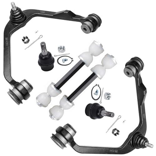 Image of Detroit Axle - 2WD Front End Kit for Ford Expedition F-150 F-250 Lincoln Navigator Blackwood, 2 Stabilizer Sway Bar Links 2 Upper Control Arms with Ball Joints 2 Lower Ball Joints Replacement