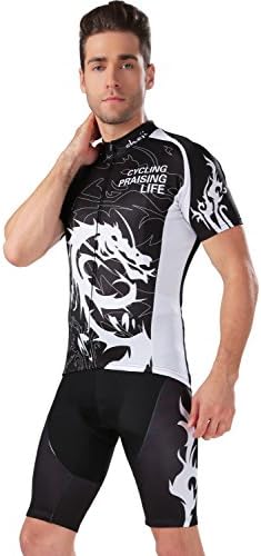 2013 CHEJI Dragon Rider Men's Cycling Jersey Bike Shorts Breathable Quick Dry Short Sleeve Shirts Silicon Gel Padded Bicycle Clothing Outdoor Riding Wear