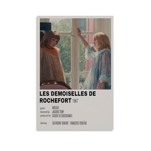 URAUIH Póster de Les Demoiselles De Rochefort para dormitorio, sala de estar, pared, 50 x 75 cm, estilo sin marco