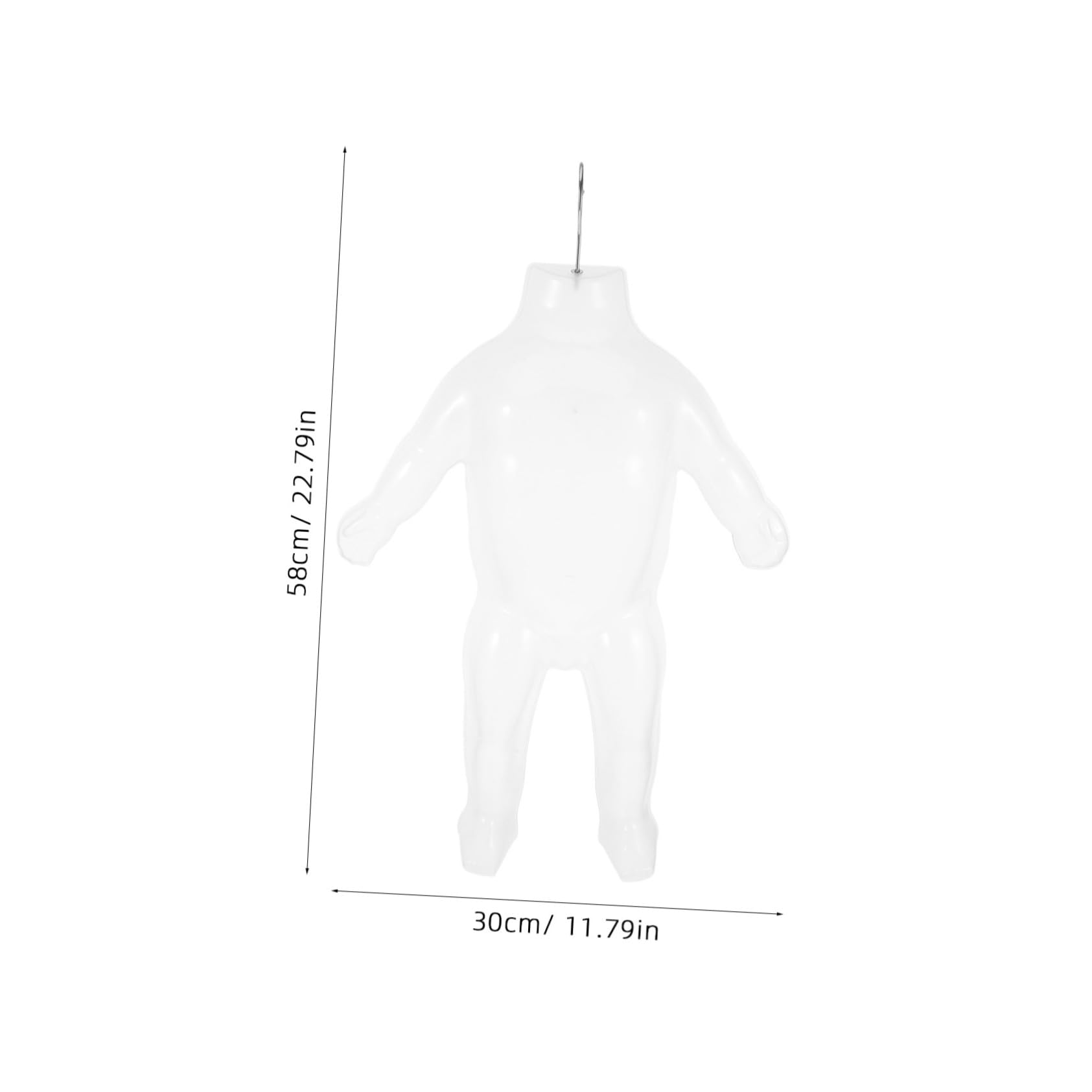 INOOMP Mannequin Plastique Corps Entier pour Garçon et Filles avec Bras et Jambes, Robuste et Facile à Ranger, pour Magasins de Vêtements et Centres Commerciaux