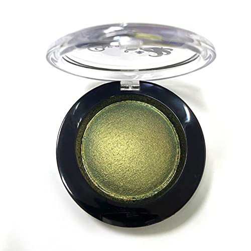 Carmela Baked Eyeshadow Palette - Highly-Pigmented Shimmer Eyeshadow, Weightless Powder Formula, Silky Smooth Texture, Long-Lasting Wear (Light Green) #TOP29