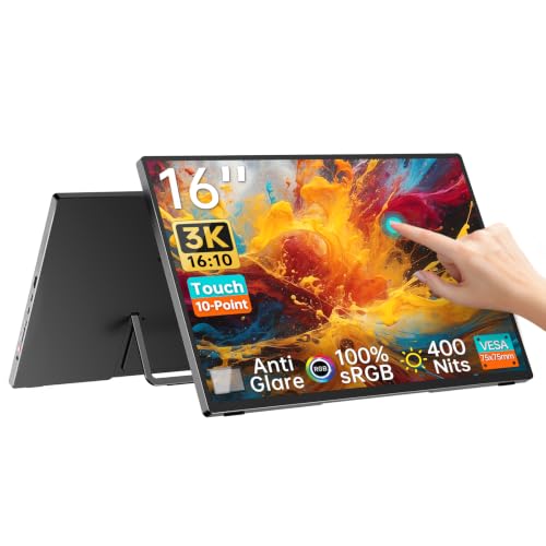 モバイルモニター 3k 16 インチ 非光沢IPSパネル 3072x1920 Amazon.co.jp: Intehill モバイルモニター 3k タッチモニター 16