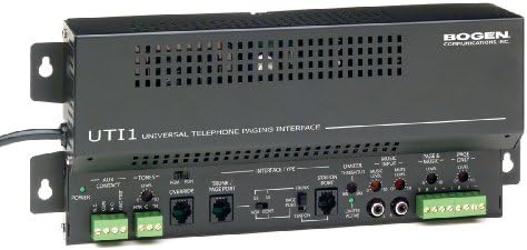 Bogen UTI1 Universal Telephone Interface, Single-Zone Paging System Adapter, Background Music Input, Dual Audio Outputs, Programmable Tones and Built-In 24 V Power image 2