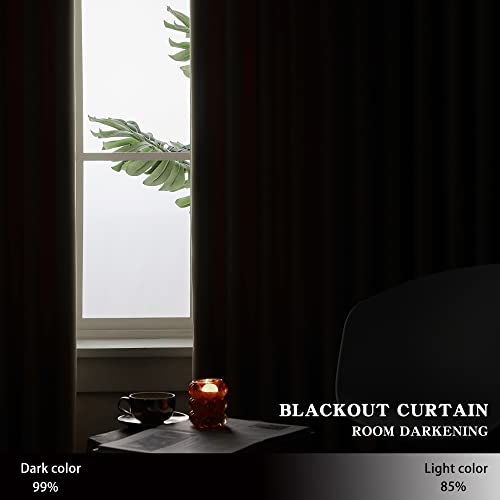 Mamu Thread Collection Triple Pinch Pleated Drapes Curtains Blackout For Doors & Windows With Ring Added Hook Solid Polyester Blend (Greyish White, 72 Inch Wide By 84 Inch Long- 1 Panel) #TOP3