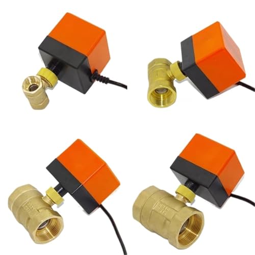 Válvula de bola motorizada de latón DN25 220V con actuador eléctrico de 3 hilos de 2 vías 2