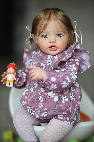 Muñeca Reborn Niña Realista 24 Pulgadas de Silicona y Vinilo miniatura 4