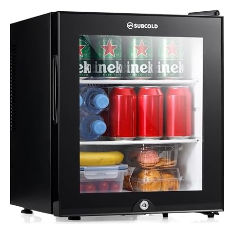 Subcold Aire30-G Mini Fridge with Glass Door Cover