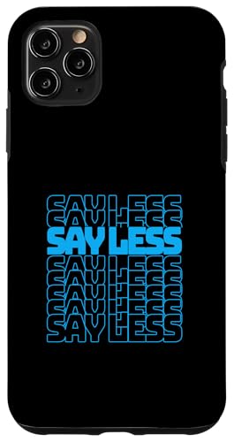 Blue Color Say Less-v2 �u���[�O���t�B�b�N �X�}�z�P�[�X iPhone 11 Pro Max �p