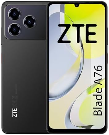 ZTE Smartphone Blade A76 4GB- 128GB- 6.75'- Negro