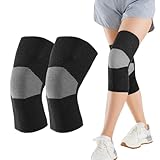 YAZWUR Rodilleras de bambú con compresión, menisco y ligamento (Talla XL) (Gris)