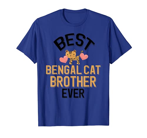 Hombre Best Bengal Cat Brother - Cute Bengal Cat Family Camiseta