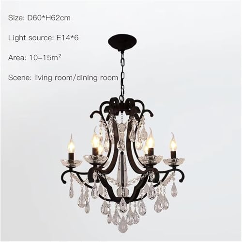 Lustre en cristal forgé d'exception avec éclairage LED 60 cm