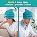 Comfcube Migraine & Headache Relief Ice Cap, 2 Hours Long Lasting Cold Therapy Wearable & Washable Form Fitting Ice Hat for Sinus & Stress Relief, Puffy Eyes, Severe Migraines, Chemo