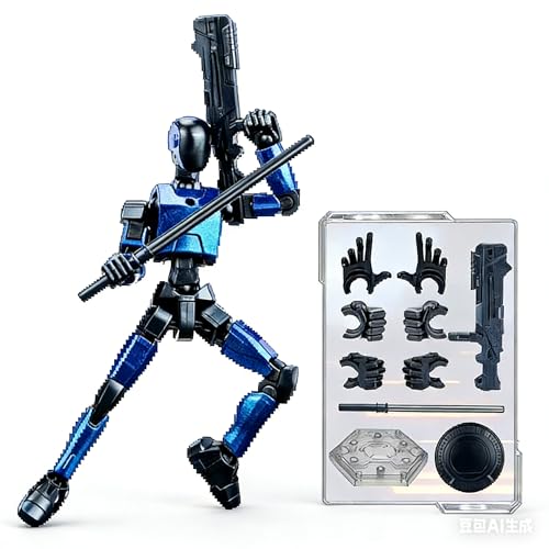 T13 Action Figure Alloy Titan 13 Dummy 13 Robot Set 2025 New Multi-Jointed Articulated Poseable Futuristic Transforming Mech Action Figures with...