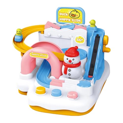Luwecf Carro Aventura Juguete Pista Carreras Niños Coche Mini Vehículo PP Fomenta Desarrollo Cognitivo Adecuado para Regalo Entretenimiento en Casa O Viaje, Style B