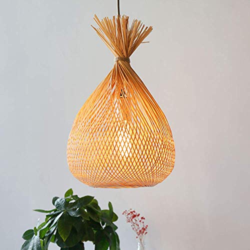Lampe créative en bambou japonais pour salon de thé et salle à manger chaleureuse