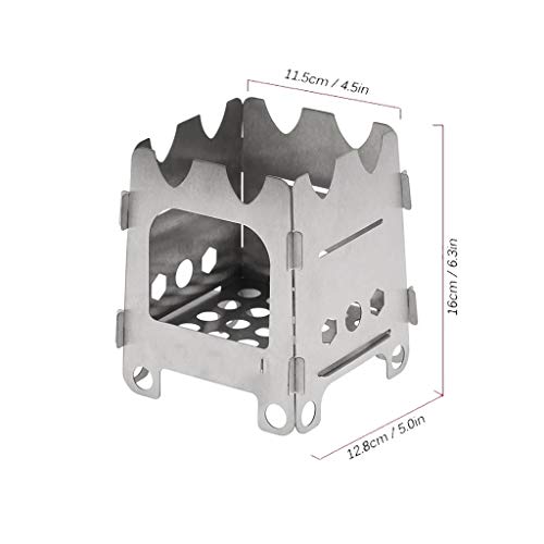 Samoii Barbecue Stainless Steel Furnace BBQ Chimney Starter Charcoal Grill Steel Rapid Quick Fire Lighter for Outdoor Camping