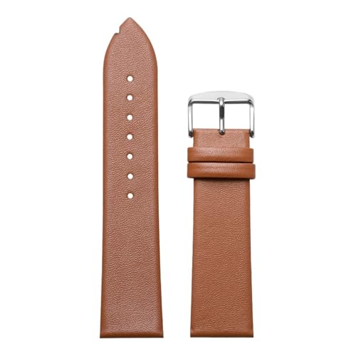 Bracelet de montre ultra fin en cuir souple de 12mm à 22mm pour le quotidien