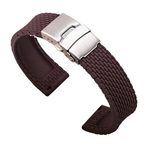 SiChouwz 18mm 20mm 22mm 24mm �X�|�[�c�V���R���E�H�b�`�o���h �����Y ���f�B�[�X �h�����o�[�u���X���b�g(Brown,20mm)