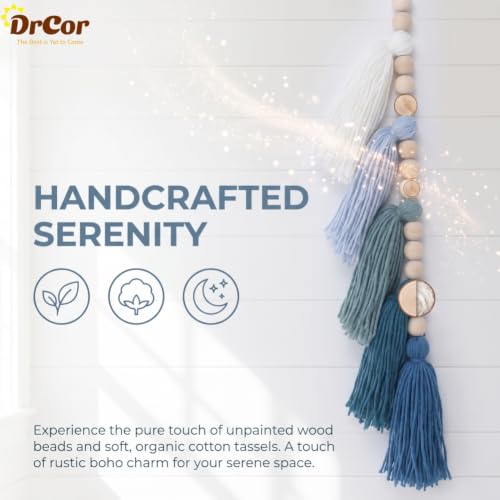 Image of DrCor Boho Tassel Garland - Sage Green Ombre Mint Wall Decor