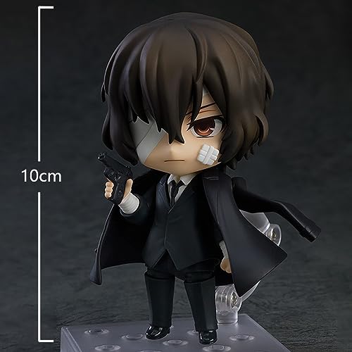 Jilijia Bungo Stray Dogs Figure Dazai Osamu/Nakajima Atsushi Character Model Changeable Face Figurine Collection Ornaments 10cm - Image 2