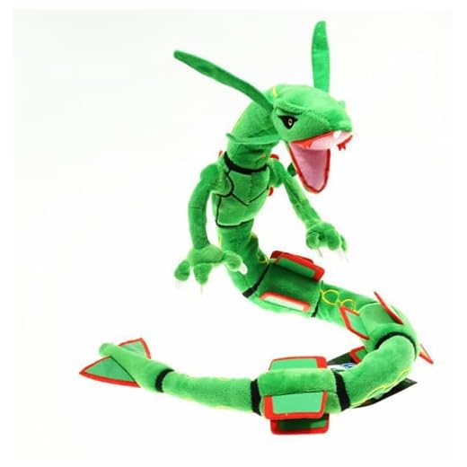 LIUZIZHPY Rayquaza plyschdocka plysch fylld mjuk docka leksak - 81 cm. (grön Rayquaza)