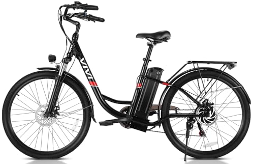Vivi Electric Bike for Adults 1000W Peak Ebike with Removable Battery, 26'' Electric Commuter Bike 22MPH & 50 Miles Adult Electric Bicycles with Cruise Control, LCD Display, SGS Certified to UL2849
