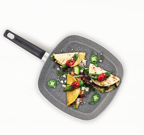 La Mejor Recopilación de Comal T Fal que puedes comprar esta semana. 42 T-Fal Grill 26 cm Healthy Cook, con Antiadherente Mineralia para un perfecto deslizamiento, Hecho en Francia, con Termo-Señal,B7014082