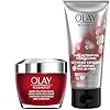 Olay Face Wash Regenerist Advanced Anti-Aging Pore Scrub Cleanser (5.0 Oz) and Micro-Sculpting Face Moisturizer Cream (1.7 Oz) Skin Care Duo Pack, Total 6.7 Ounces