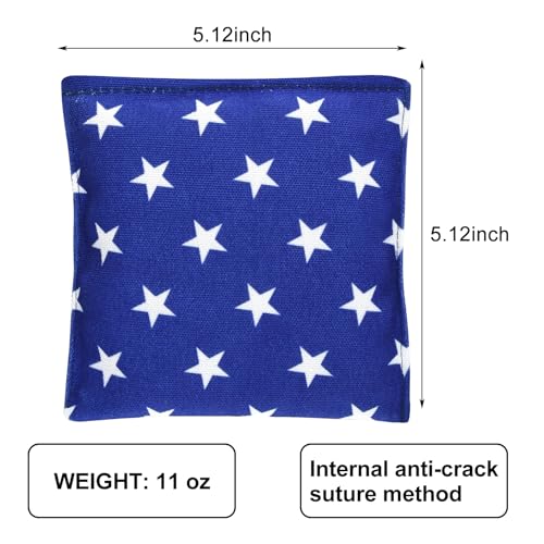 yaaduo Set of 8 Regulation Cornhole Bags Double Sided, Weather Resistant Bean Bags for Cornhole Toss Game, Corn Hole Beans Bags with Tote Bag by yaaduo - Image 3
