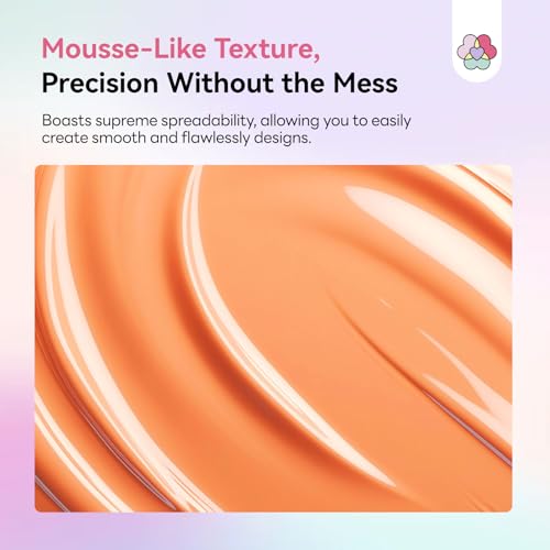Image of SAVILAND Cushion Patting Gel Polish Kit: 6 Colors Pat Pat Gel Colorful Ombre Painting Gels with 100PCS Sponges Pigmented No Wipe Pats Gels Polish Palette Gradient Blush Aura Nail Art Home Salon Use