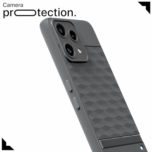 Image of Outlouders Back Cover for Nothing Phone 3a Lite 5G | Full Camera Protection | TPU Soft Flexible Shockproof Bumper Case (Grey)
