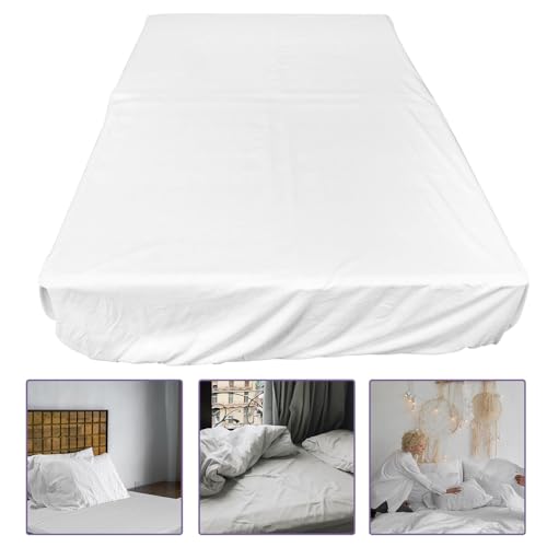 Drap housse coton blanc protège-matelas respirant pour l'hôtellerie - 8