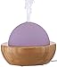 SpaRoom Aroma Globe Glass & Bamboo Essential Oil Diffuser, Aromatherapy, 1.8 Pound