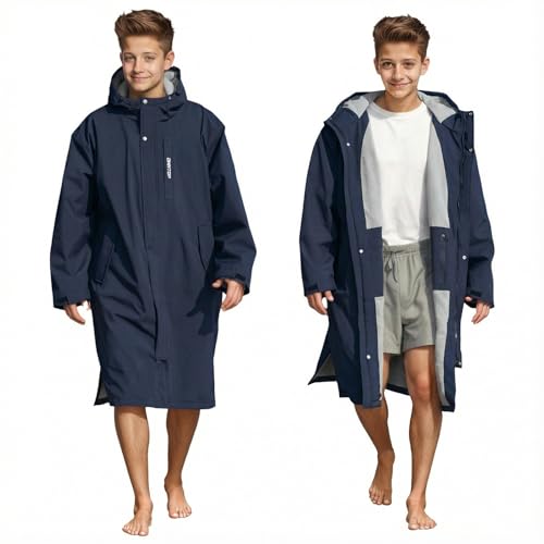 Bata impermeable con capucha de secado rápido Owntop para playa y natación