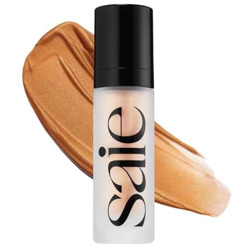 Saie Glowy Super Gel - Hydrating Makeup Primer and Illuminating Glow Serum Enriched with Vitamin C...