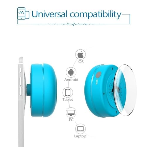 Caixa de Som Bluetooth Resistente A Agua Com Ventosa Para Banheiro e Área Externa Piscina Caixinha p