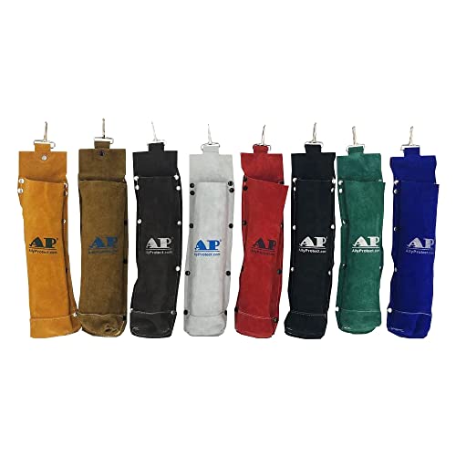 Welding Rod Bag, Allyprotect Split Cowhide Leather Electrode Pouch Flame Resistance Welding Rod Holder/Electrode Holder/Welding Rod Storage Container（Black) #TOP3