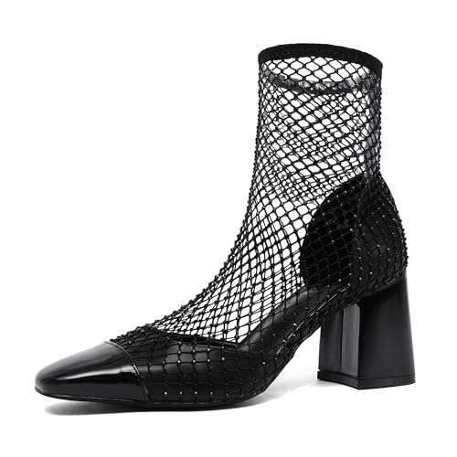NEWBELLA Mesh Ankle Booties