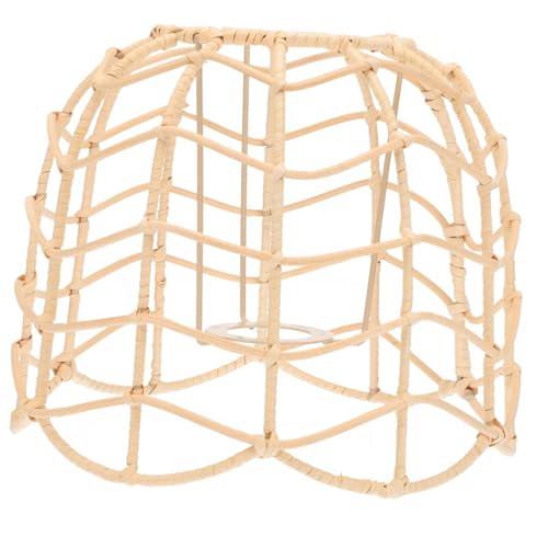 Abat-jour rotin tressé vintage solution luminaire adaptable salon