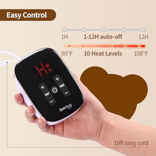 Image of Bearhug Heated Blanket Twin Size, 62 inchx84 inch Electric Blanket with 10 Heat Levels & 1-12H Adjustable Auto Off, Faux Fur and Sherpa Reversible Bed Warmer, ETL Certified, Machine Washable