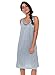 kathy ireland Women's Comfortable Stretchy Chemise Nightgown Large Heather Grey