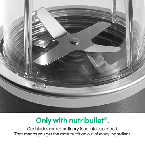 Nutribullet Personal Blender, Shakes, Smoothies, Food Prep, and Frozen Blending, 24 Ounces, 600 Watt, Dark Gray, NBR-0601WM by NutriBullet - Image 4