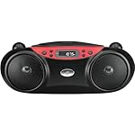 GPX BC232R Portable CD player Black,Red CD player - CD Players (FM, Telescopic, Portable CD player, Black, Red, LCD, White)