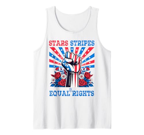 Stars Stripes And Equal Rights 4th July Patriotic Activist Tank Top