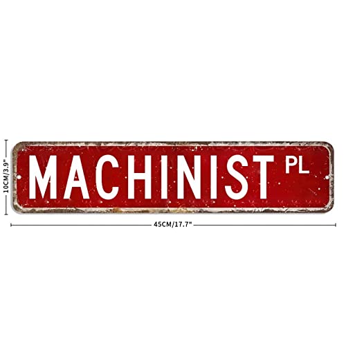 Machinist Wall Art Signs Gift For Machinist French Vintage Metal Sign Profession Aluminum Sign Workshop Metal Sign Decorative Door Garden Sign Street Plaque Housewarming Gift #TOP1