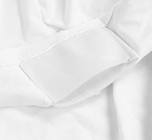 Image of Utopia Kitchen Spandex Tablecloth 1 Pack [4FT, White] Tight, Fitted, Washable and Wrinkle Resistant Stretch Rectangular Patio Table Cover for Event, Wedding, Banquet & Parties [48Lx30Wx30H Inch]