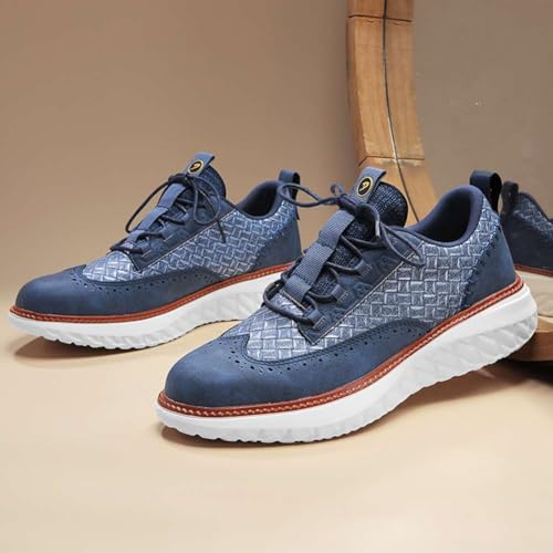Image of Men's Casual Dress Oxfords Shoes Fashion Business Shoes Wide Feet Lace-up Shoes for Business Office Wedding